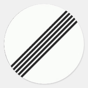 Pegatina redondo con el signo de fin de restricció