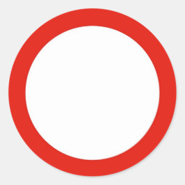 Pegatina redondo con no introducir el símbolo de t