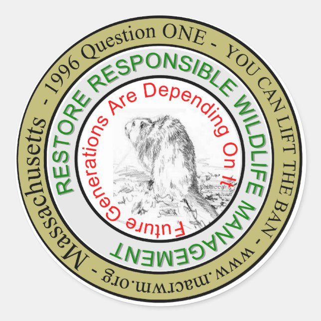 PEGATINA redondo CRWM (Anverso)