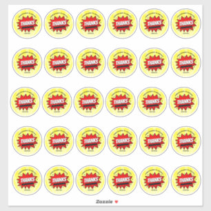 Pegatina Redondo de cumpleaños 2" para libro de historietas