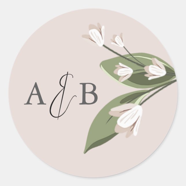 Pegatina redondo de los blusas de rubor (Anverso)