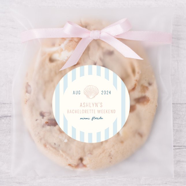 Pegatina redondo de soltera costera (Subido por el creador)