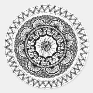 Pegatina redondo de Zendala "Ona"