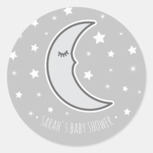 Pegatina redondo del sello de la luna del favor
