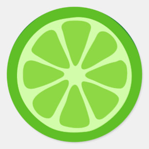 Pegatina redondo Lime Classic