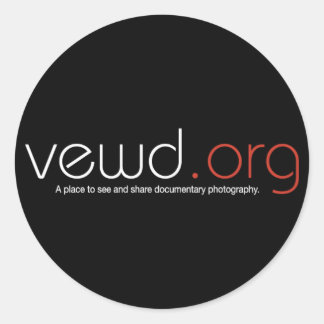 Pegatina redondo negro