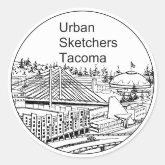 Pegatina redondo pequeño