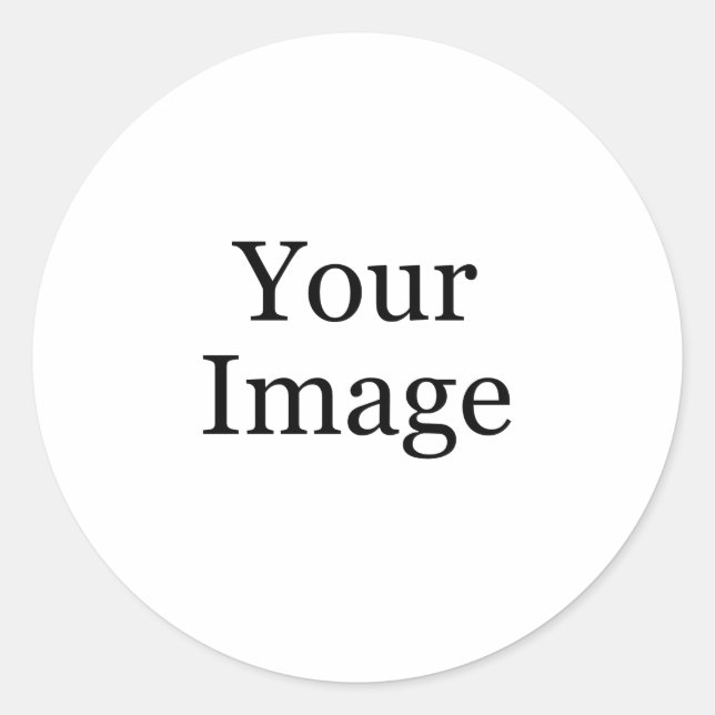 Pegatina redondo personalizado Photo Classic (Anverso)
