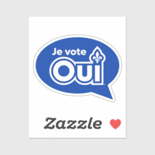 Pegatina Referéndum en Quebec