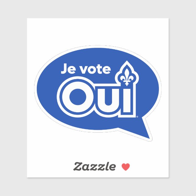 Pegatina Référendum OUI-Québec (Hoja)