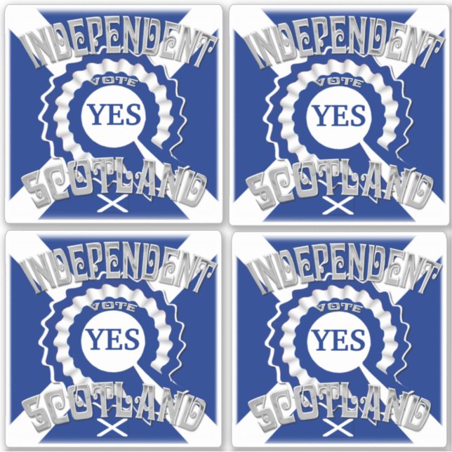Pegatina Referéndum por la Independencia de Escocia (Anverso)