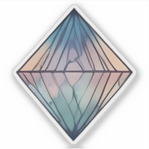 Pegatina Reflexiones rismáticas: Resumen de Diamante Geomét