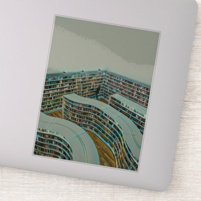 Pegatina regalo de amante de la lectura de Guay (Detalle)