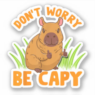 Pegatina Regalo de Capibara Cute Gracioso Dueño De Ganadero