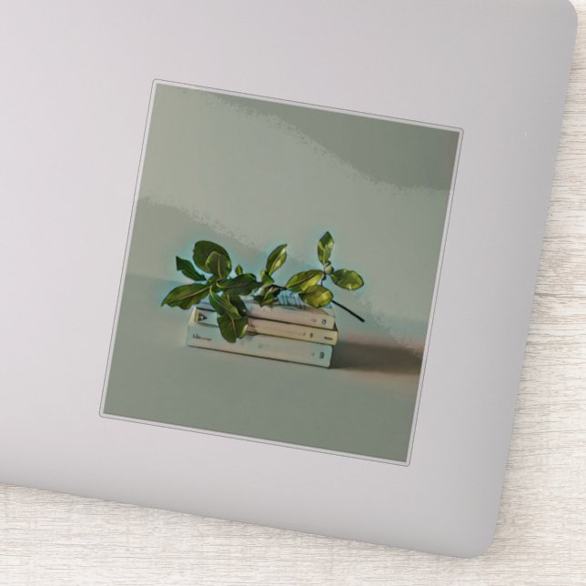 Pegatina Regalo de cumpleaños bibliotecario (Detalle)