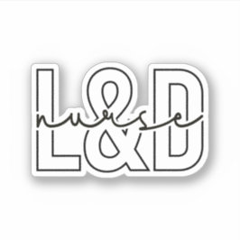 Pegatina Regalo de enfermería de parto y trabajo, Enfermerí