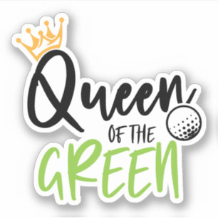 Pegatina Regalo de Golf Reina Del Verde