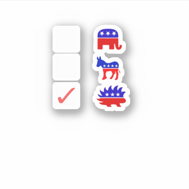 Pegatina Regalo de los votantes libertarios (Anverso)