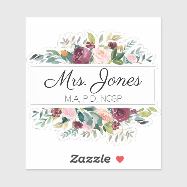 Pegatina Regalo de psicología escolar (Hoja)