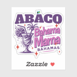 Pegatina Regalo de recuerdo de Bahamas : Abaco Bahamas Mamá