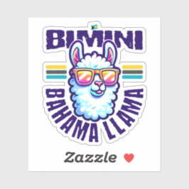 Pegatina Regalo de recuerdo de Bahamas: Bimini Bahamas Llam