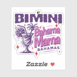 Pegatina Regalo de recuerdo de Bahamas : Bimini Bahamas Mam