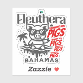 Pegatina Regalo de souvenirs de las Bahamas: Eleuthera