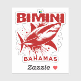 Pegatina Regalo de souvenirs de las Bahamas: Pescado de tib