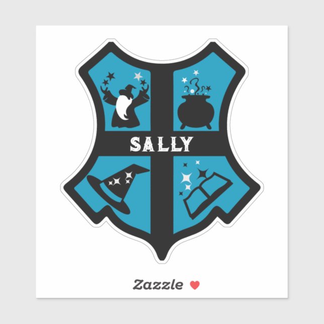 Pegatina Regalo del asistente mágico (Hoja)