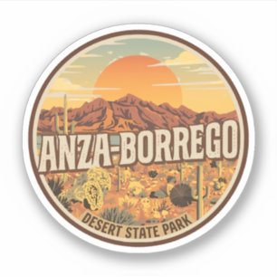 Pegatina Regalo del desierto del parque estatal Anza Borreg