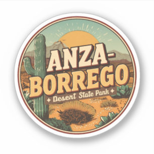 Pegatina Regalo del desierto del parque estatal Anza Borreg