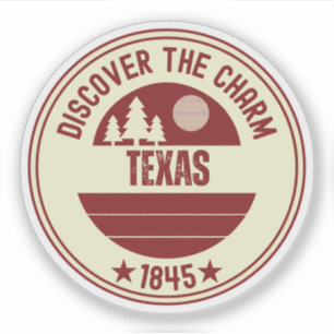 Pegatina Regalo del estado solitario de Texas - Encanto sur