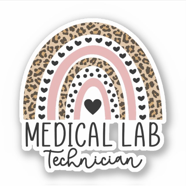Pegatina Regalo del Técnico de Laboratorio Médico MLT (Anverso)