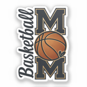 Pegatina Regalo Deportivo para Mamá de Baloncesto Día de Pa