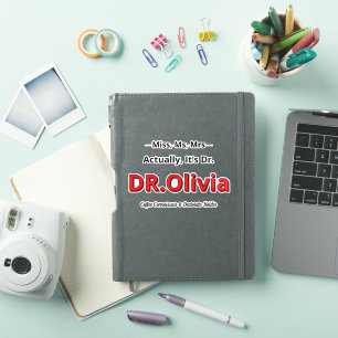 Pegatina Regalo divertido de doctorado para madre con docto