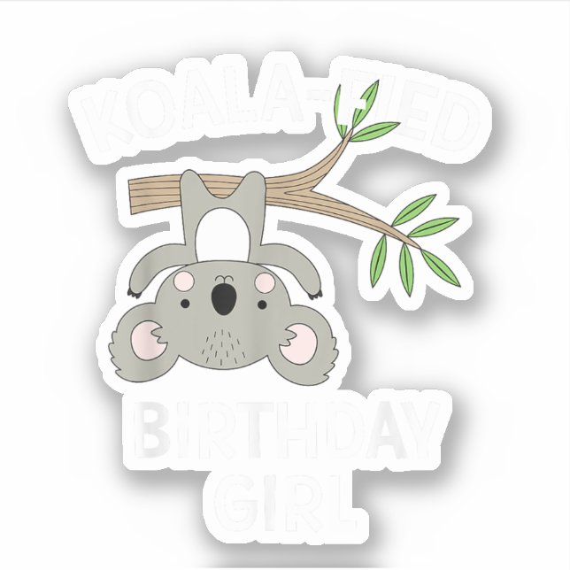 Pegatina Regalo Divertido para una Cumpleañera con un Cute  (Anverso)