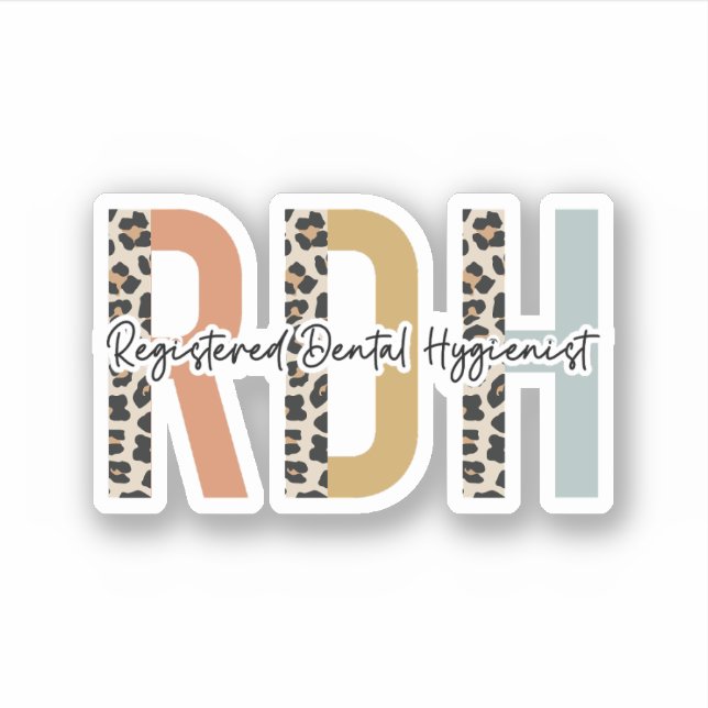 Pegatina Regalo higiénico dental registrado, higiene dental (Anverso)