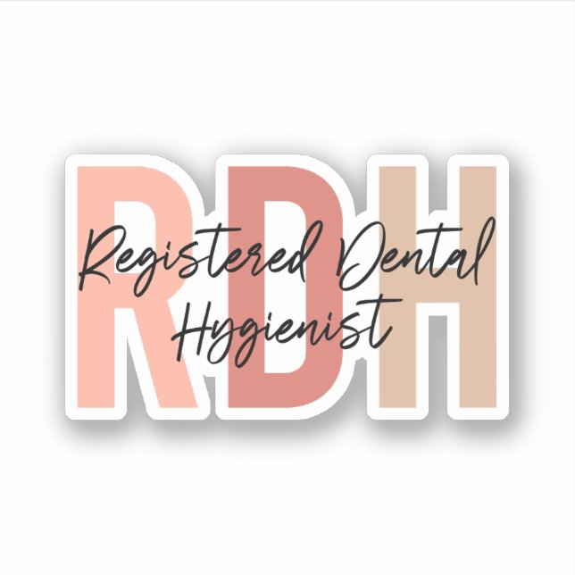 Pegatina Regalo higiénico dental registrado, higiene dental (Anverso)