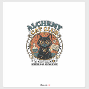Pegatina Regalo para amante de gatos de Alchemy Cat - Alche