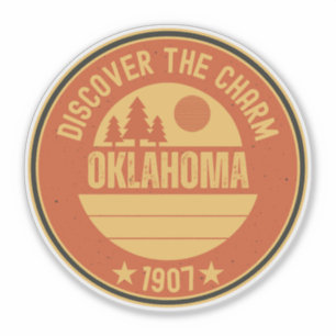 Pegatina Regalo para el estado de Oklahoma Sooners - OK