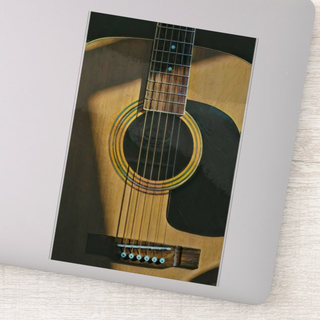 Pegatina Regalo para el guitarrista musical (Detalle)