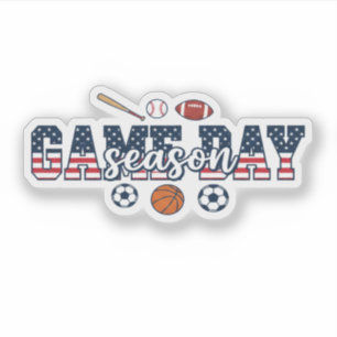 Pegatina Regalo para fanático de múltiples deportes patriót