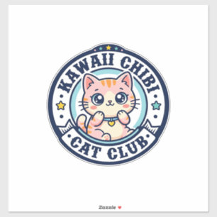 Pegatina Regalo para Mamá Gata Kawaii Chibi - Kawaii Chibi