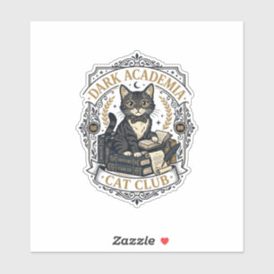Pegatina Regalo para papá gato de Dark Academia - Dark Acad