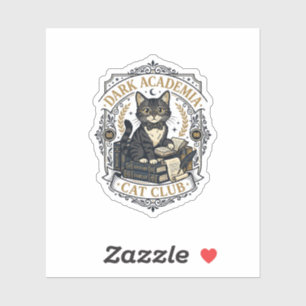 Pegatina Regalo para papá gato de Dark Academia - Dark Acad