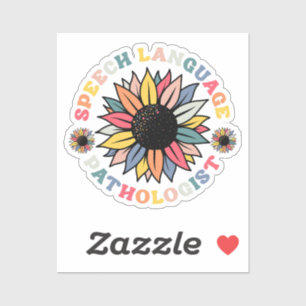 Pegatina Regalo patólogo del lenguaje del lenguaje de voz S