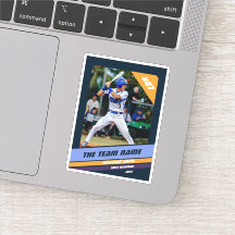 Regalo Personalizado Jugador de Béisbol Azul Oscur