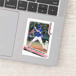 Pegatina Regalo personalizado para jugador de béisbol en ro