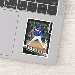 Pegatina Regalo personalizado para jugador de béisbol en ve