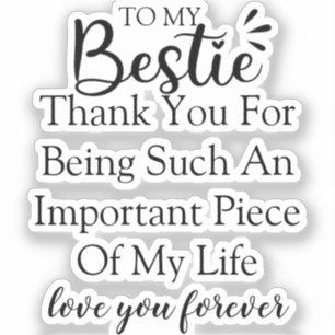 Pegatina Regalo Personalizado Para Mujeres Mejor Amiga